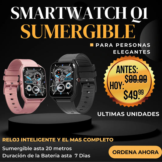Smartwatch Q1 Sumergible